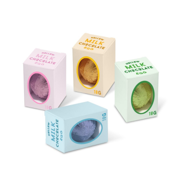 Eco Mini Egg Box - Foiled Hollow Chocolate Eggs