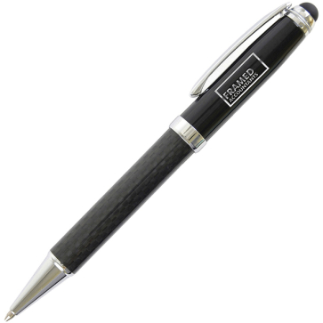 Carbon Fibre Soft Stylus Ball Pen