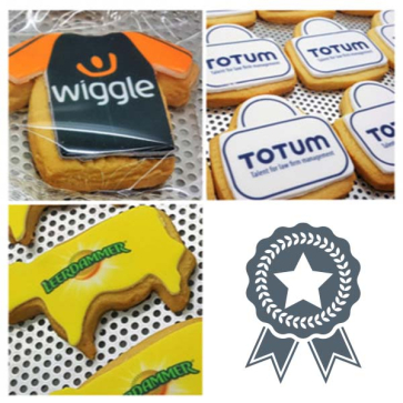 5cm Bespoke Iced Logo Shaped Biscuit