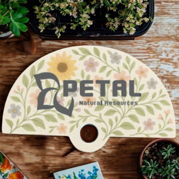 Seeded Paper Hand Fan