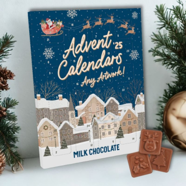 A4 Advent Calendar - Milk Chocolate - 35% Cocoa