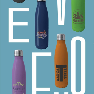 Pantone Matched Eevo Insulated Steel Bottle 500ml