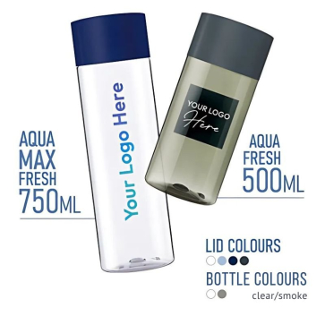 Aqua Water Bottle With Screw Top Lid