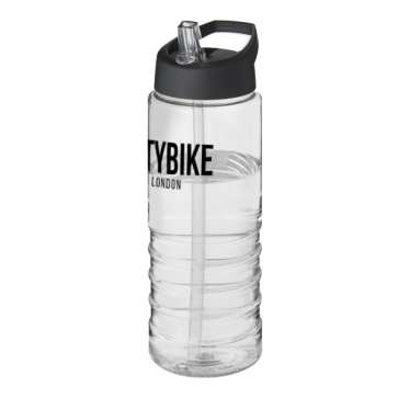 H2O Treble 750ml Spout Lid Sport Bottle