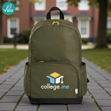 Kora rPET Laptop Backpack with Dual Pocket Gold Zip 20L