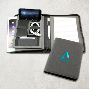 JTec A5 Zipped Technology Portfolio with Tablet Pocket