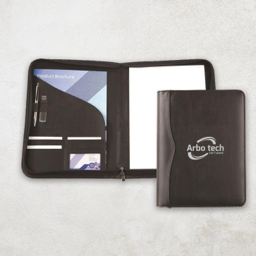 Black Houghton A4 Zipped Conference Folder