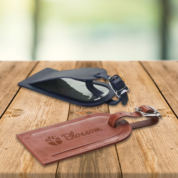 Luggage Tag In Accent Sandringham Nappa Leather Colours