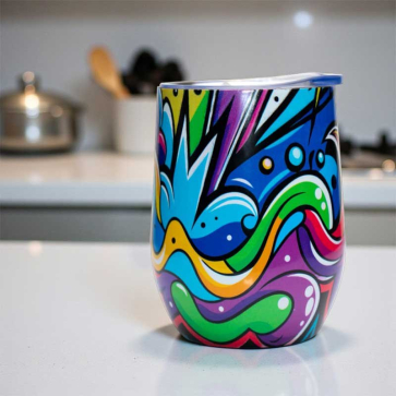 Tulip Steel Tumbler with Edge Printing 330ml