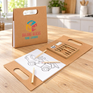 Colouring Set in Cardboard Carry Case