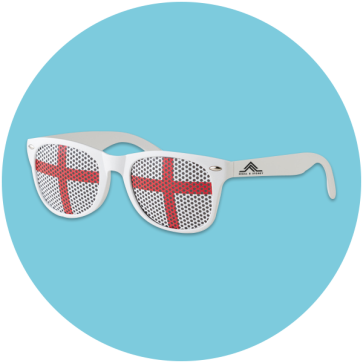 Flag Fun Sunglasses With England Lens