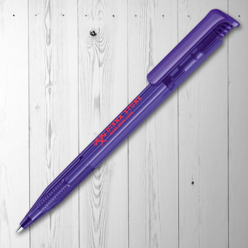 Senator Super Hit Clear Plastic Ballpen With Soft Grip