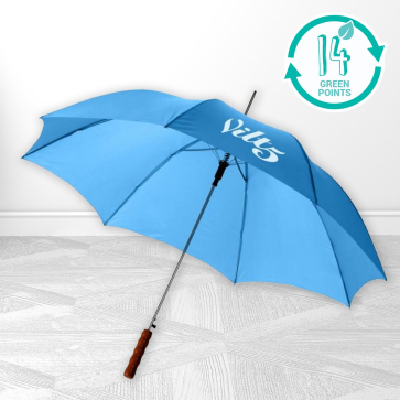 Lisa 23" Auto Open Umbrella With Wooden Handle