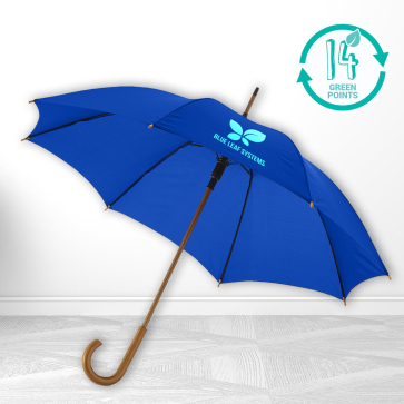 Kyle 23" Auto Open Umbrella Wooden Shaft And Handle 