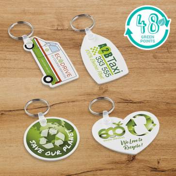 Tait Shaped Recycled Keychain
