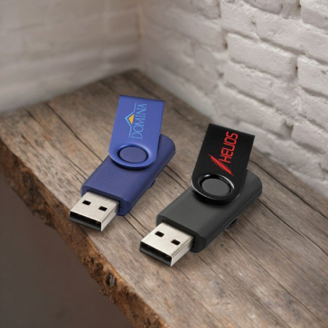 Rotate-Metallic 4GB USB Flash Drive 