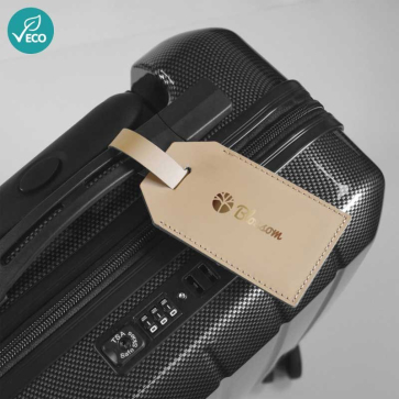 Milou Recycled Leather Luggage Tag