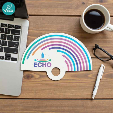 Seeded Paper Hand Fan