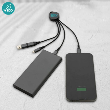 Terra RCS Recycled Aluminium 6-in-1 Charging Cable