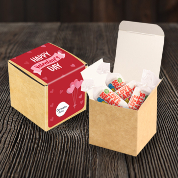 Love Hearts® in a Eco Kraft Cube 