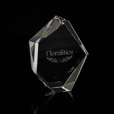 Small Optical Crystal Ice Cut Award