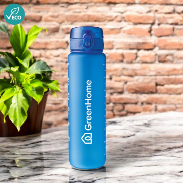 RPET Bottle With Time Markings (1000ml)