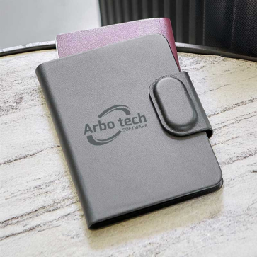 Recycled PU Passport Holder (Built-in Apple Find My)