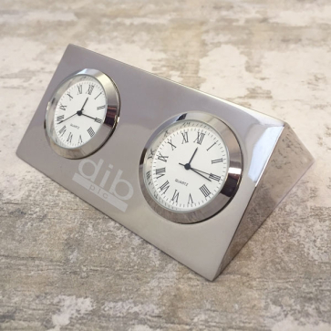 Two City Clock – Palladium Nickel Plated
