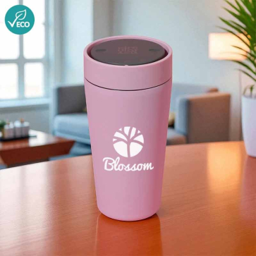Circular Stainless Steel Travel Mug