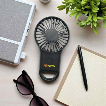 Rechargeable Carabiner Hand Fan