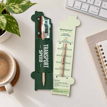 Blooming Pencil with Van Shaped Backing Card