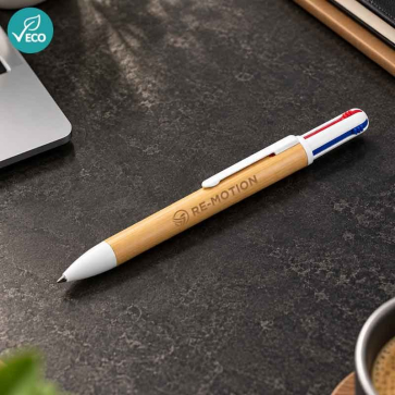 4 Colour Bamboo Pen 