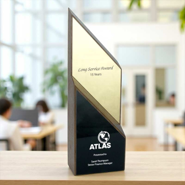 Real Wood Layered Peak Award