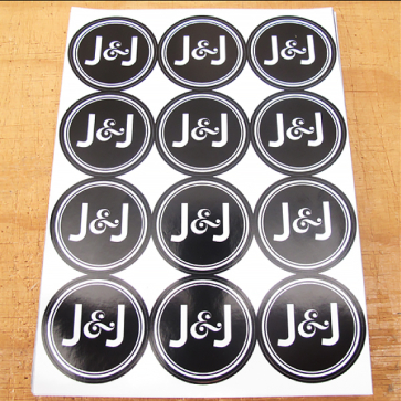 Circle Paper Stickers on Sheets (20 Per Sheet)