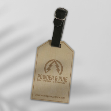 Wooden Luggage Tag