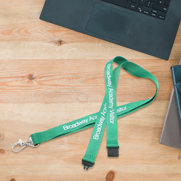 Flat Polyester Lanyard 15mm 