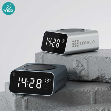 Reddi Wireless Charger with Clock and Temperature Display