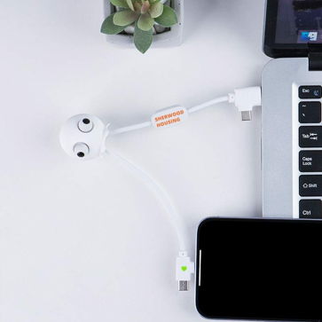 Jelly Stress Ball and Charger Cable