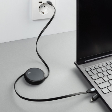 RCS Aluminium Retractable 240W 2-in-1 Charging Cable