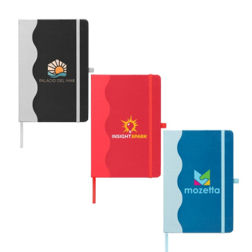 Grete Recycled Wave Pattern Journal - A5