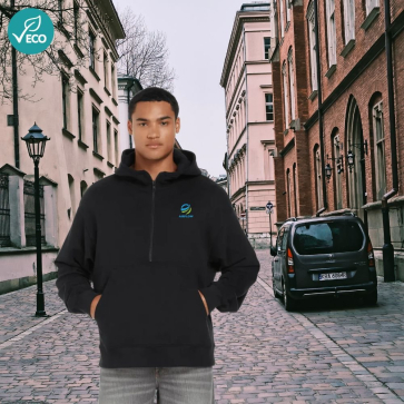 Earth Positive® Men's Half Zip Hoodie