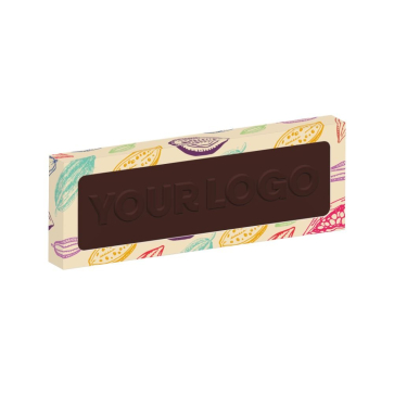 3D Branded Vegan Dark Chocolate 12 Baton Bar