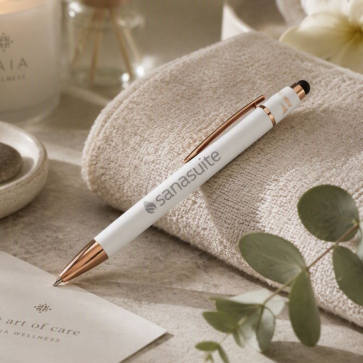 Orbit Spinner Metal Pen With Stylus