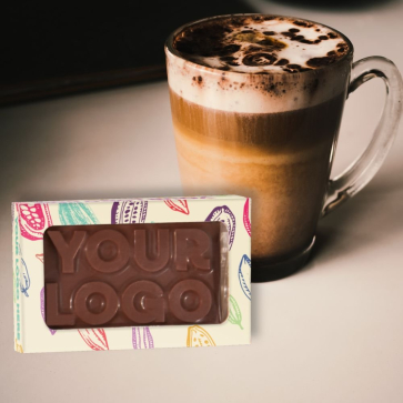 3D Branded  Dark Vegan Chocolate in Window Box