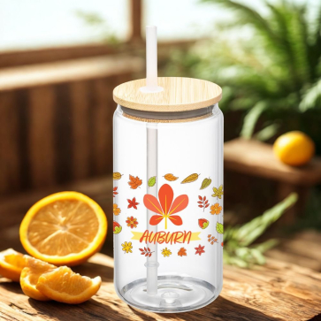 Cádiz Glass Bamboo Lid Tumbler 500ml