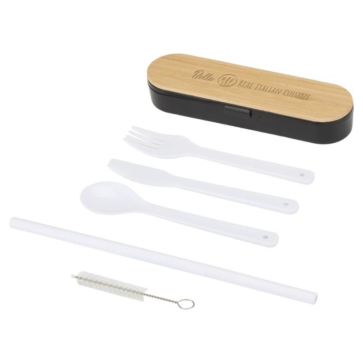 Runa Cutlery Set with Bamboo Lid