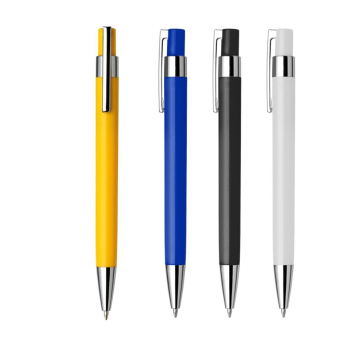 Plastic Ballpen with Metal Clip