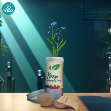 Desktop Tube Garden with Seeds