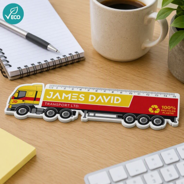 15cm Lorry Shaped Recycled Plastic Ruler