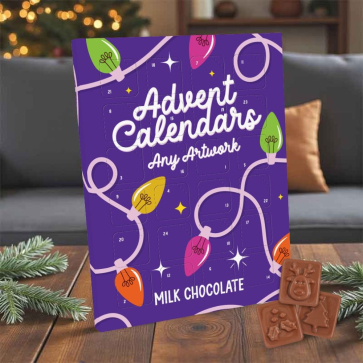 A4 Advent Calendar - Milk Chocolate - 35% Cocoa
